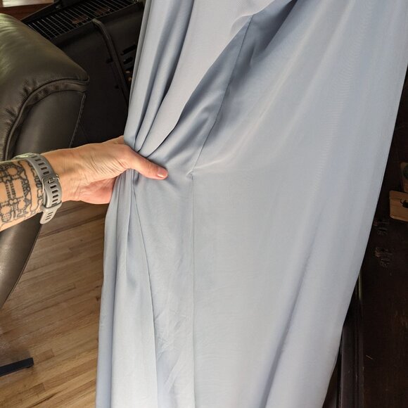 Azazie Clarice Bridesmaid dress dusty blue size 2-4 (custom) - Picture 6 of 8